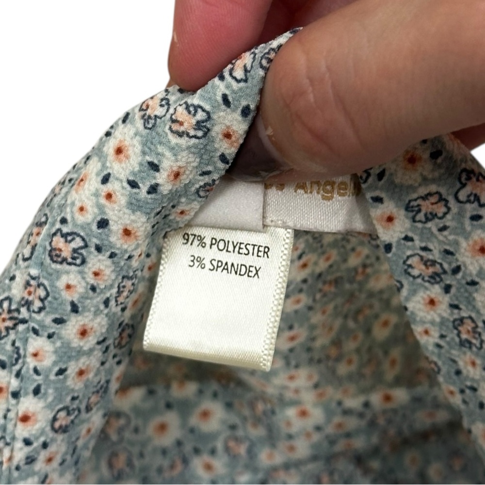 Monteau Los Angeles Blue Floral Dress - Size Medium - Picture 4 of 8
